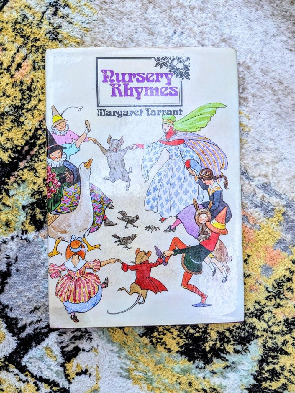 Vintage 1970s Nursery Rhymes Hardcover by Margaret Tarrant with Dust Jacket